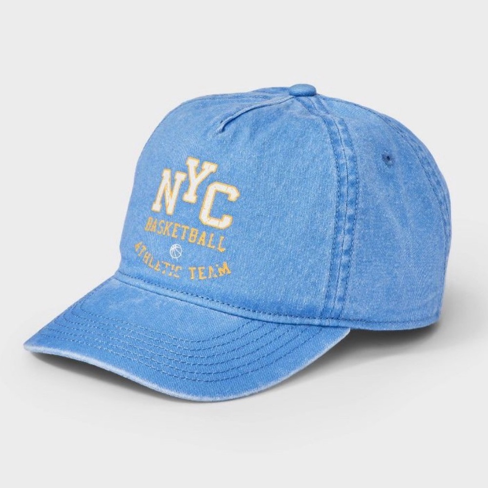 Kids Blue NYC Basketball Cap